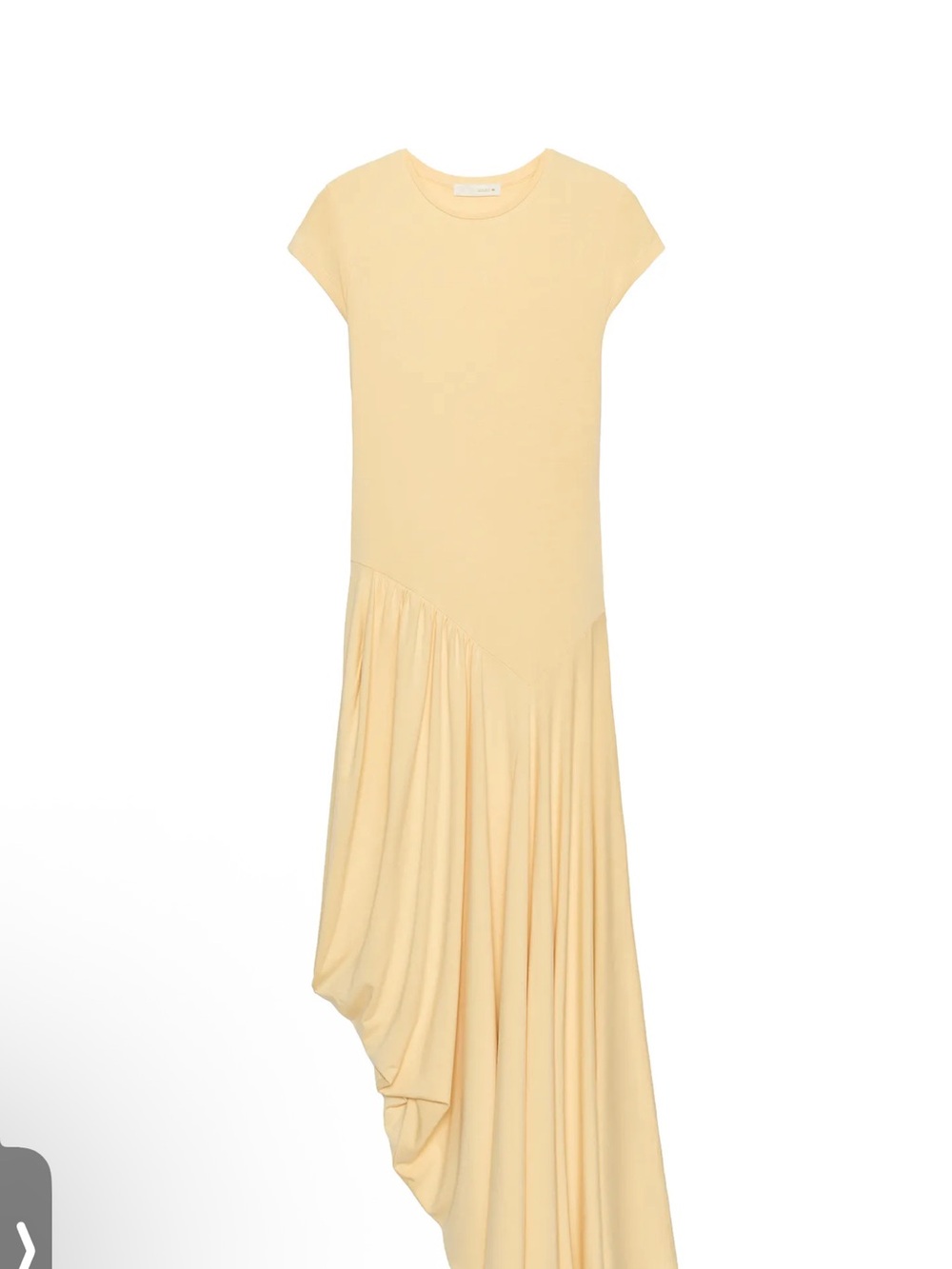 Zara Cream Asymmetric Maxi Dress